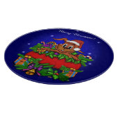 WeihnachtsRabbit Schneidebrett (Ecke)