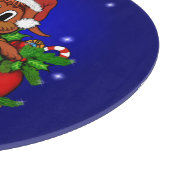 WeihnachtsRabbit Schneidebrett (Ecke)