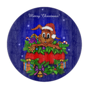 WeihnachtsRabbit Schneidebrett