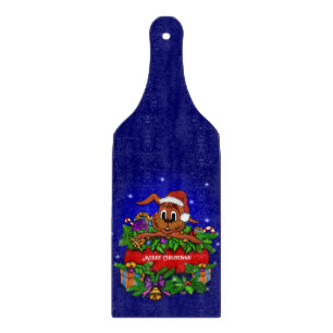 WeihnachtsRabbit Schneidebrett