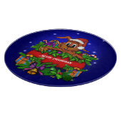 WeihnachtsRabbit Schneidebrett (Ecke)