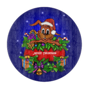 WeihnachtsRabbit Schneidebrett