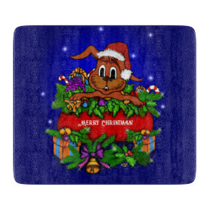 WeihnachtsRabbit Schneidebrett