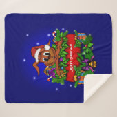 WeihnachtsRabbit Sherpadecke (Vorderseite (Horizontal))