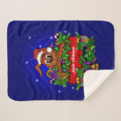 WeihnachtsRabbit Sherpadecke (Vorderseite (Horizontal))