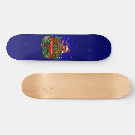 WeihnachtsRabbit Skateboard (Horizontal)