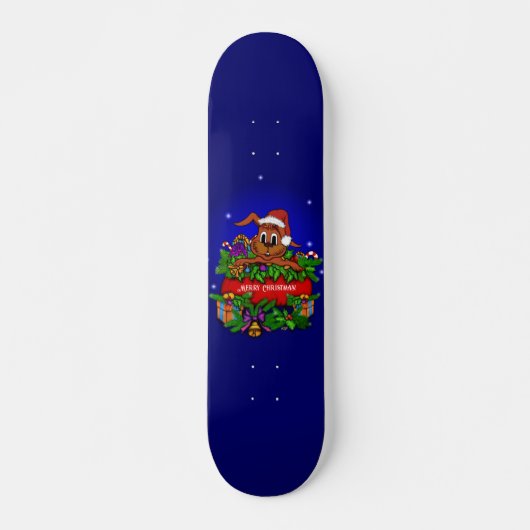 WeihnachtsRabbit Skateboard (Vorne)