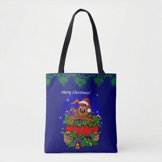 WeihnachtsRabbit Tasche (Vorderseite)
