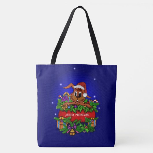 WeihnachtsRabbit Tasche (Vorderseite)