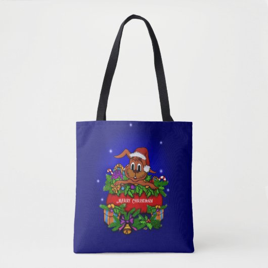 WeihnachtsRabbit Tasche (Vorderseite)