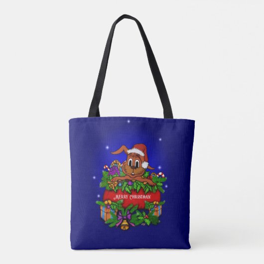 WeihnachtsRabbit Tasche (Rückseite)