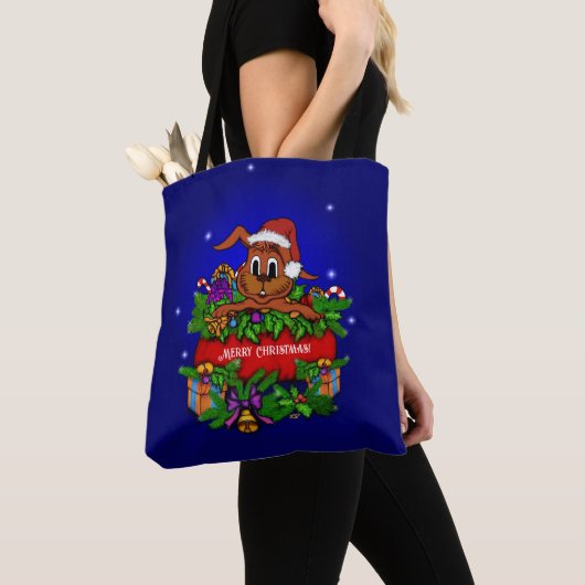 WeihnachtsRabbit Tasche (Von Nahem)