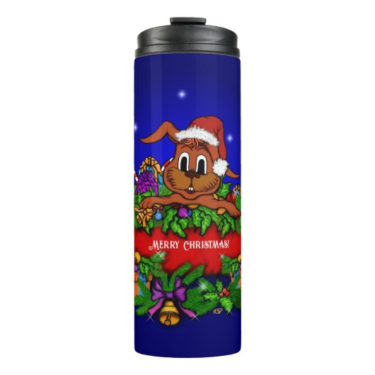 WeihnachtsRabbit Thermosbecher (Vorderseite)
