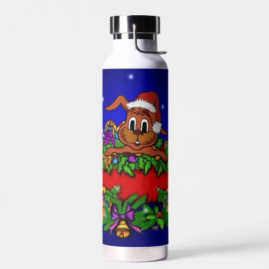 WeihnachtsRabbit Trinkflasche (Links)