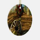 Weihnachtsrad und Wagenrad Keramik Ornament (Rechts)