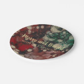 Weihnachtsraden und Golden Pappteller (Schrägansicht)