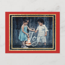 Weihnachtsraeds/Grüntöne auf der Postkarte