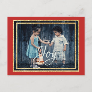 Weihnachtsraeds/Grüntöne auf der Postkarte