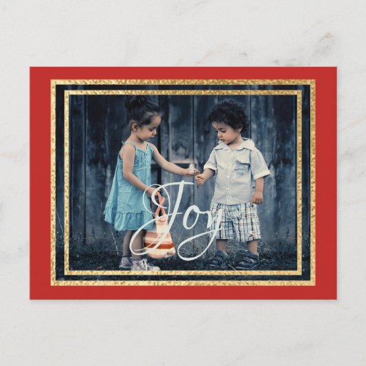 Weihnachtsraeds/Grüntöne auf der Postkarte (Vorderseite)