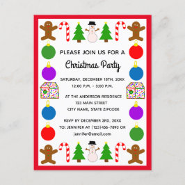 Weihnachtsrahmen #1 Einladung Postkarte