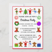 Weihnachtsrahmen #3 Einladungskarte (Vorderseite)