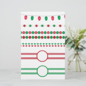 Weihnachtsrahmen Briefpapier (Stehend Vorderseite)