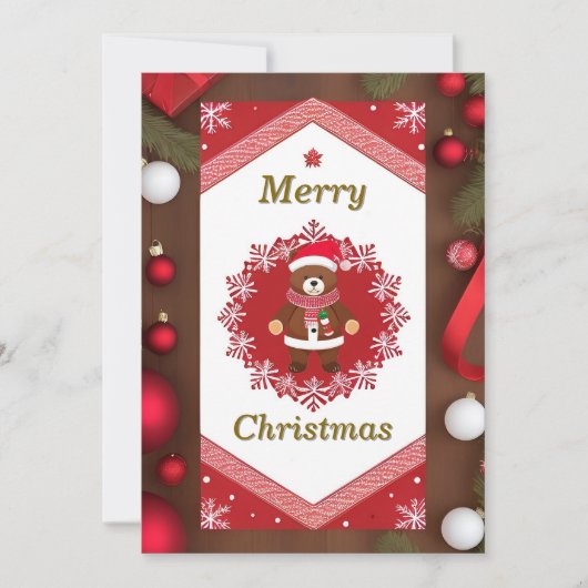 Weihnachtsrahmen Einladung (Vorderseite)