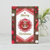 Weihnachtsrahmen Einladung (Stehend Vorderseite)