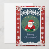 Weihnachtsrahmen Einladung (Vorne/Hinten)