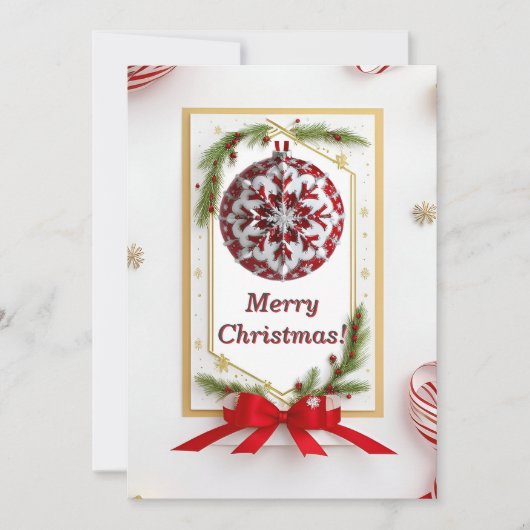 Weihnachtsrahmen Einladung (Vorderseite)