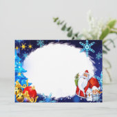 Weihnachtsrahmen Feiertagskarte (Stehend Vorderseite)