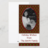 Weihnachtsrahmen Feiertagskarte (Vorne/Hinten)