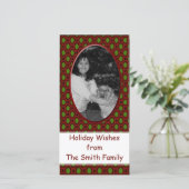 Weihnachtsrahmen Feiertagskarte (Stehend Vorderseite)