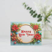 Weihnachtsrahmen Feiertagspostkarte (Stehend Vorderseite)