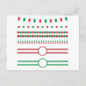 Weihnachtsrahmen Feiertagspostkarte (Vorderseite)