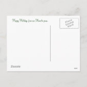 Weihnachtsrahmen Feiertagspostkarte (Rückseite)