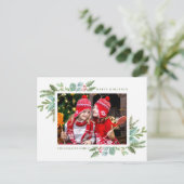 Weihnachtsrahmen Foto Feiertag Postkarte (Stehend Vorderseite)