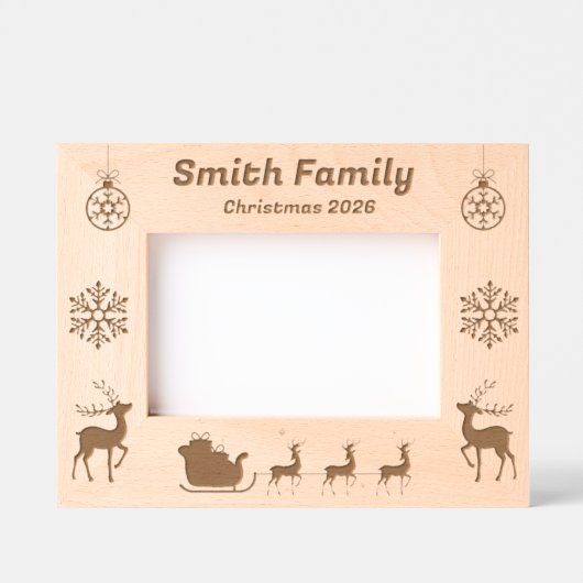 Weihnachtsrahmen - Foto Geätzte Rahmen (Vorderseite)