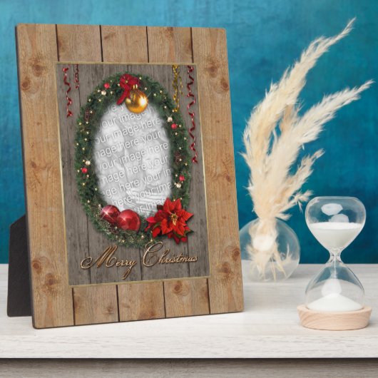 Weihnachtsrahmen Fotoplatte (Seite)