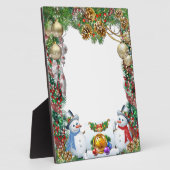 Weihnachtsrahmen Fotoplatte (Seite)