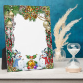 Weihnachtsrahmen Fotoplatte (Seite)