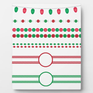 Weihnachtsrahmen Fotoplatte