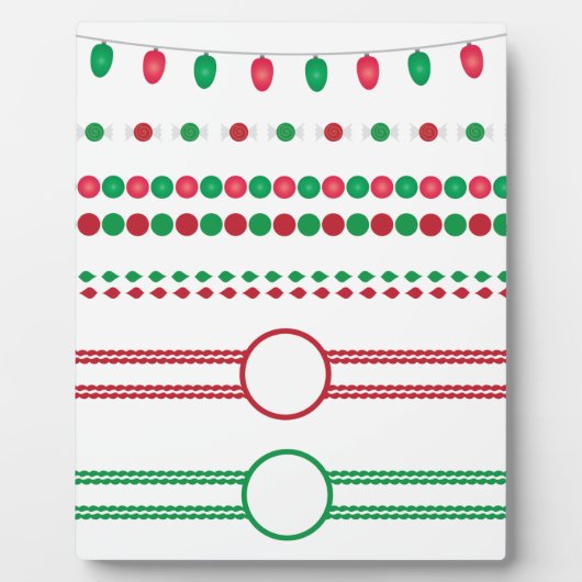 Weihnachtsrahmen Fotoplatte (Vorderseite)