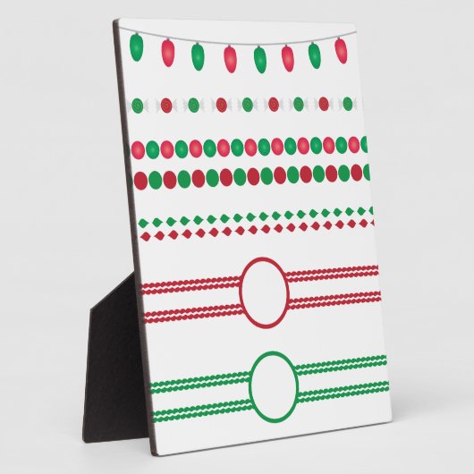 Weihnachtsrahmen Fotoplatte (Seite)