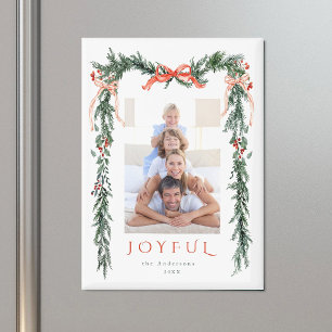 Weihnachtsrahmen für Fotos im Aquarell Magnet