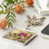 Weihnachtsrahmen für Fotos Schlüsselanhänger (Seite)