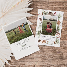 Weihnachtsrahmen für rustikales Foto