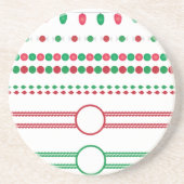 Weihnachtsrahmen Getränkeuntersetzer (Vorne)