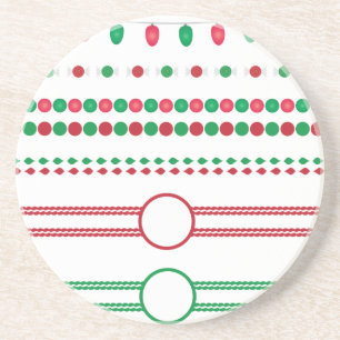 Weihnachtsrahmen Getränkeuntersetzer