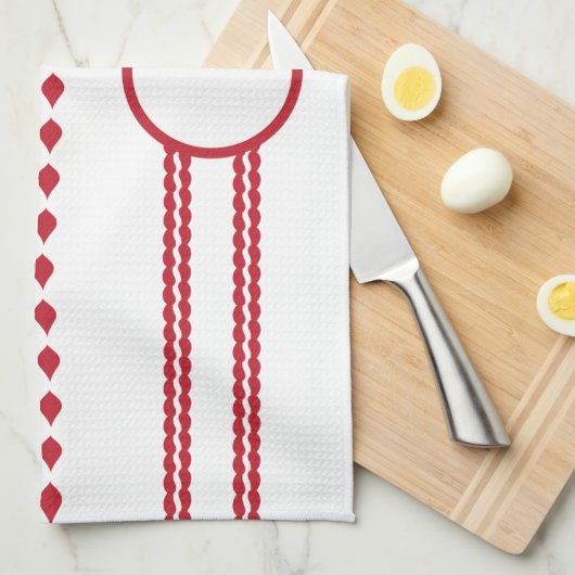 Weihnachtsrahmen Küchentuch (Viertel Falte)